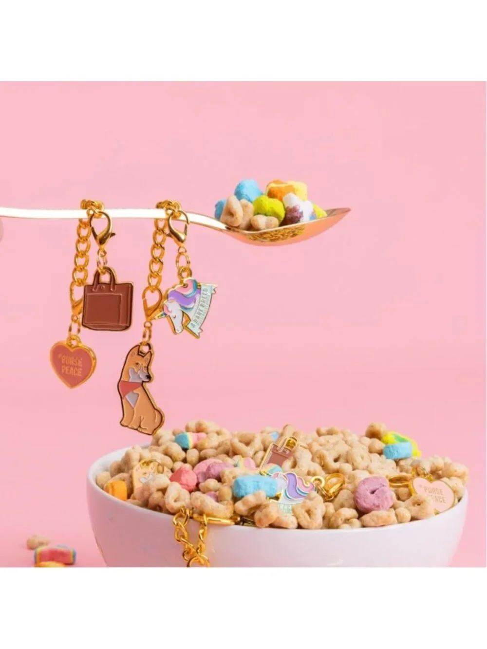 Limited Edition Gold Charm Clip with Versatile Lobster Clasp - Unique Accessory